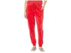 Juicy Couture Glitter Outline Logo Velour Jogger (true Red) Women's Casual Pants