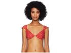 Onia Weworewhat X Onia Allie Top (burnt Red Polka Dots) Women's Swimwear