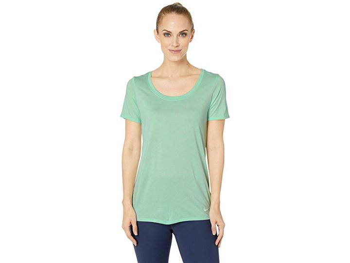 Nike Dry Legend Cross-dye Tee (igloo/white/white) Women's Short Sleeve Pullover
