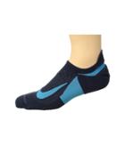 Nike Elite Cushion No-show Tab Running Socks (thunder Blue/light Blue Fury/light Blue Fury) No Show Socks Shoes