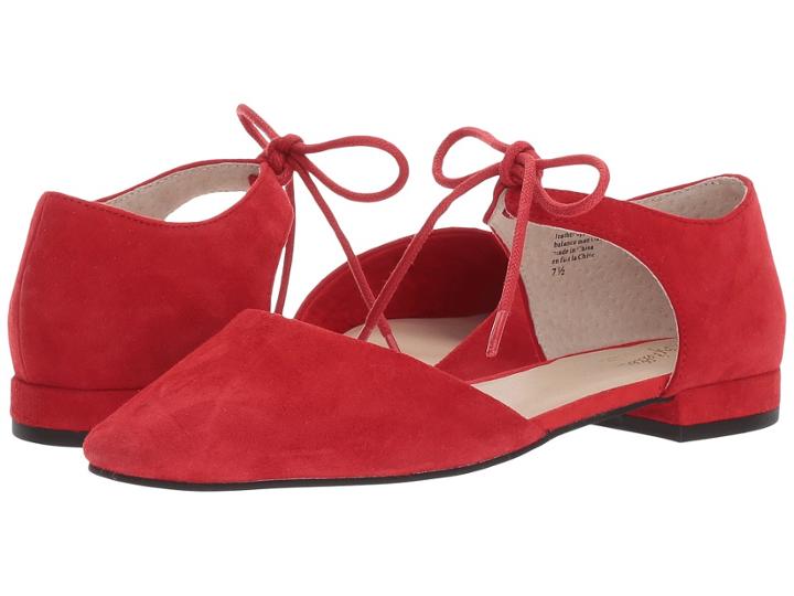 Seychelles Prospect (red Suede) Women's Flat Shoes