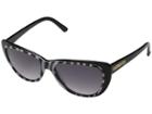 Betsey Johnson Zebra Inner Frame (black) Fashion Sunglasses