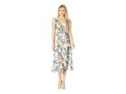 Taylor Sleeveless Ruffle Neck Wrap Maxi Dress (ivory Multi) Women's Dress