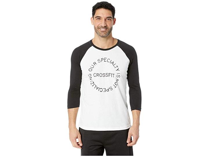 Reebok Crossfit Raglan (white/black) Men's Clothing