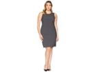 Anne Klein Sheath Dress W/ Yoke (new Grey) Women's Dress