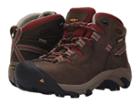 Keen Utility Detroit Mid (black Olive/madder Brown) Women's Work Boots