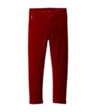Polo Ralph Lauren Kids Stretch Velvet Leggings (toddler) (holiday Red) Girl's Casual Pants