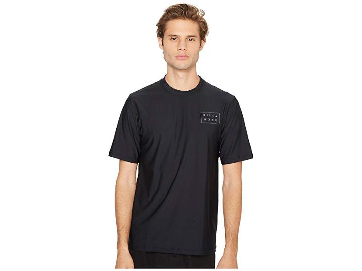 Billabong Die Cut Loose Fit Short Sleeve (black) Men's Swimwear