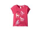 Joules Kids Pixie Screen Printed Tee (toddler/little Kids) (true Pink Ponies) Girl's T Shirt