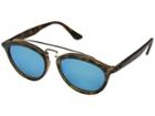 Ray-ban Rb4257 53mm (matte Havana Frame/mirror Blue Lens) Fashion Sunglasses