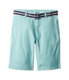 Polo Ralph Lauren Kids Slim Fit Belted Stretch Shorts (little Kids) (parakeet) Boy's Shorts