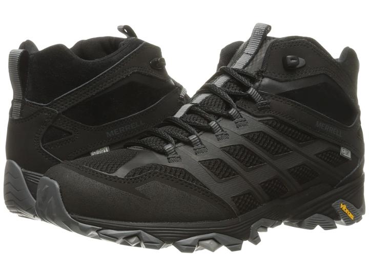 Merrell Moab Fst Mid Waterproof (noire) Men's Lace Up Casual Shoes