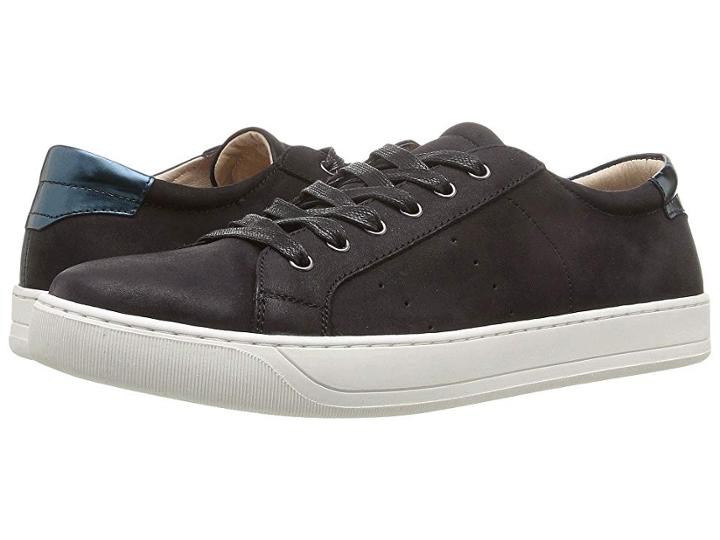 Johnston & Murphy Emerson Sneaker (black Italian Nubuck) Women's Lace Up Casual Shoes