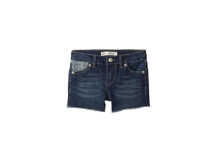 Levi's(r) Kids Altered Denim Shorty Shorts (little Kids) (ocean Side) Girl's Shorts