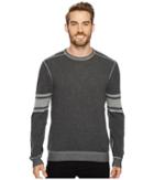 Agave Denim Spin Out Long Sleeve Crew 12gg Neps (charcoal) Men's Long Sleeve Pullover