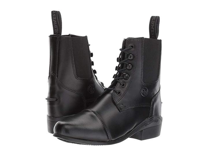 Old West English Kids Boots Charm (little Kid/big Kid) (black) Kids Shoes