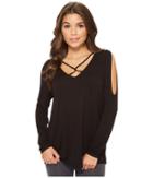 Lysse Harper Top (black) Women's Long Sleeve Pullover