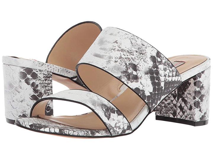 Kristin Cavallari Lakeview Slide Sandal (grey/white Snake Leather) Women's 1-2 Inch Heel Shoes