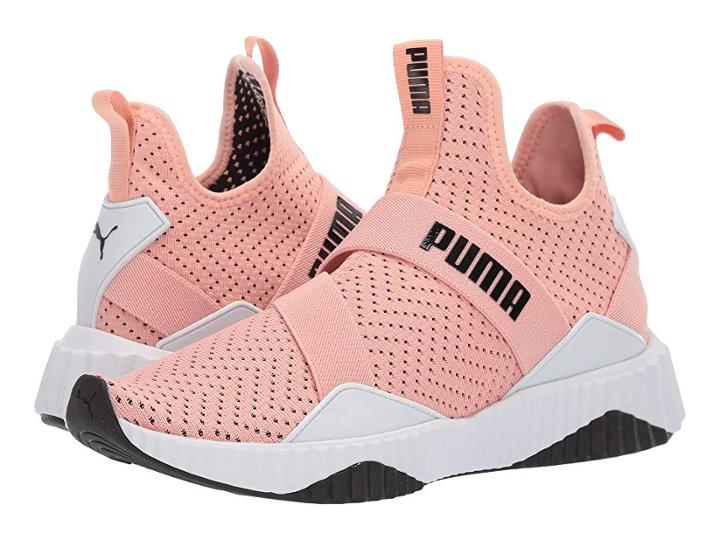 Puma Defy Mid Core (peach Bud/puma White) Women's Shoes