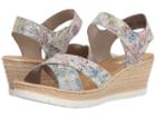 Rieker 61943 Fanni 43 (weiss/multi) Women's Shoes