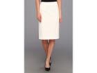 Calvin Klein Straight Pencil Skirt (cream) Women's Skirt