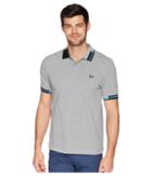 Fred Perry Abstract Tipped Pique Shirt (steel Marl) Men's Clothing