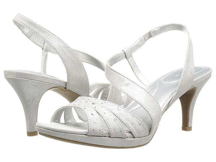 Bandolino Kadshe (silver Fabric) Women's Dress Sandals