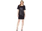 Kenneth Cole New York Color Blocked T-shirt Dress (black) Women's Dress