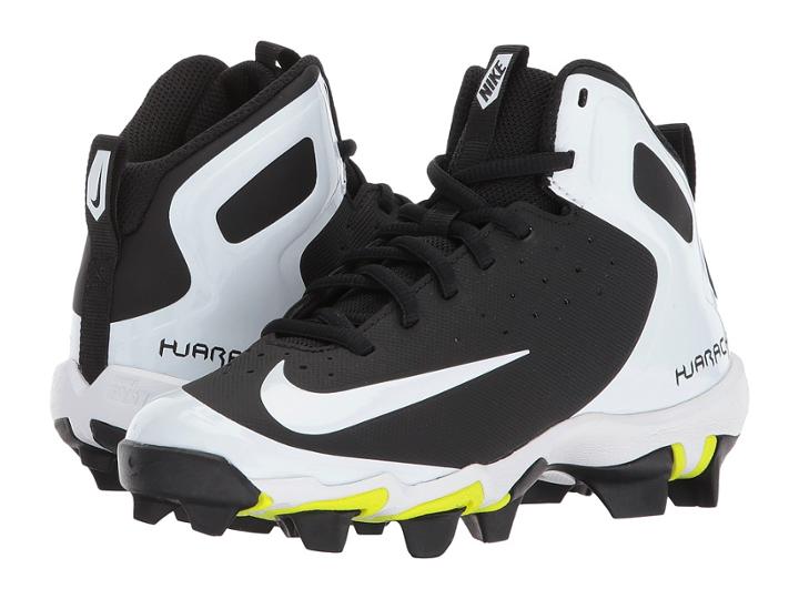 Nike Kids Alpha Huarache Keystone Mid Bg (toddler/little Kid/big Kid) (black/white/white/wolf Grey) Kids Shoes