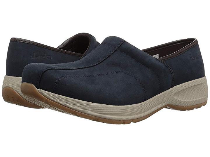 Dansko Shaina (navy Milled Nubuck) Women's Clog Shoes