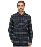 Mountain Hardwear Trekkintm Flannel Long Sleeve Shirt (phoenix Blue) Men's Long Sleeve Button Up