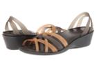 Crocs Huarache Mini Wedge (bronze/espresso) Women's Sandals