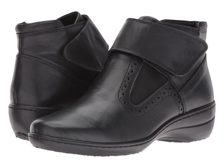 Spring Step Katri (black Leather) Women's Pull-on Boots