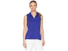 Adidas Golf Ultimate Sleeveless Polo (real Purple Heather) Women's Sleeveless