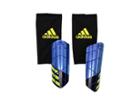 Adidas X Pro Shin Guards (football Blue/black/solar Yellow) Knee High Socks Shoes
