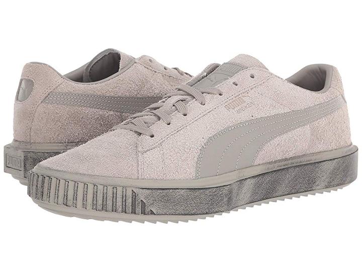 Puma Puma Breaker Suede Concrete (elephant Skin/elephant Skin) Men's Lace Up Casual Shoes