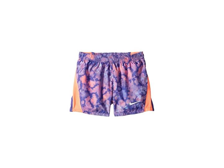 Nike Kids Rainbow Wash 10k Shorts (toddler) (rush Violet) Girl's Shorts
