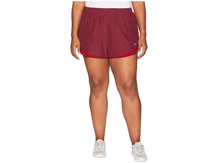 Nike Dry Tempo 3 Running Short (size 1x-3x) (red Crush/red Crush/red Crush/wolf Grey) Women's Shorts
