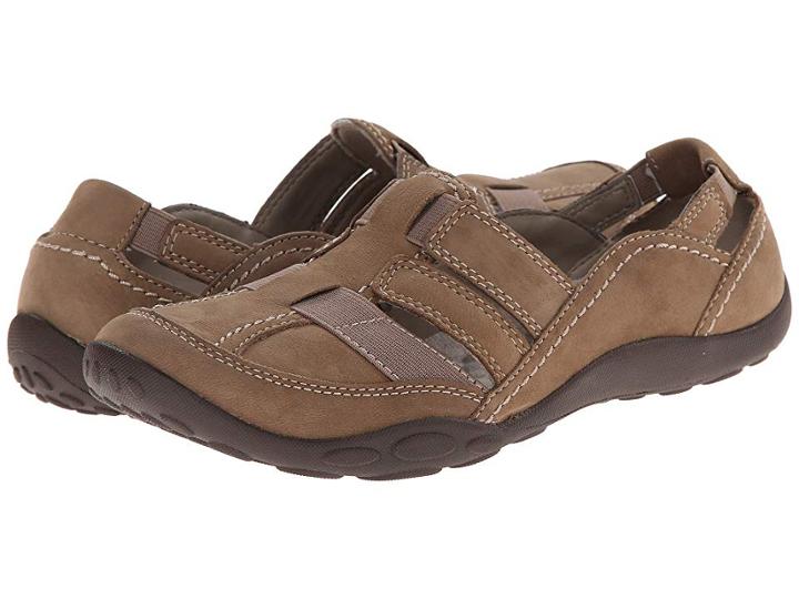 Clarks Haley Stork (mushroom Nubuck) Women's  Shoes