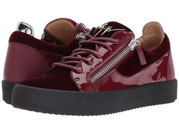 Giuseppe Zanotti May London Low Top Velvet Sneaker (amaranto) Men's Shoes