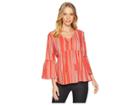 Sanctuary Sedona Lace-up Top (sarape Stripe) Women's Clothing