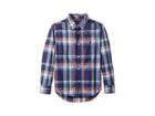 Polo Ralph Lauren Kids Plaid Stretch Cotton Shirt (little Kids/big Kids) (navy Multi) Boy's Clothing
