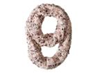 Steve Madden Speckled Knit Infinity (blush) Scarves