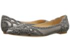 Badgley Mischka Gigi (pewter Metallic Suede) Women's Flat Shoes