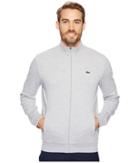 Lacoste Sport Full Zip Fleece Sweatshirt (silver Chine) Men's Sweatshirt