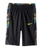 Nike Kids Dry Printed Basketball Short (little Kids/big Kids) (black/anthracite/volt/volt) Boy's Shorts