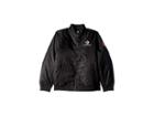 Converse Kids Polyfill Varsity Bomber (big Kids) (black) Girl's Coat