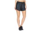 Under Armour Fly By Printed Shorts (black/peach Horizon/reflective) Women's Shorts