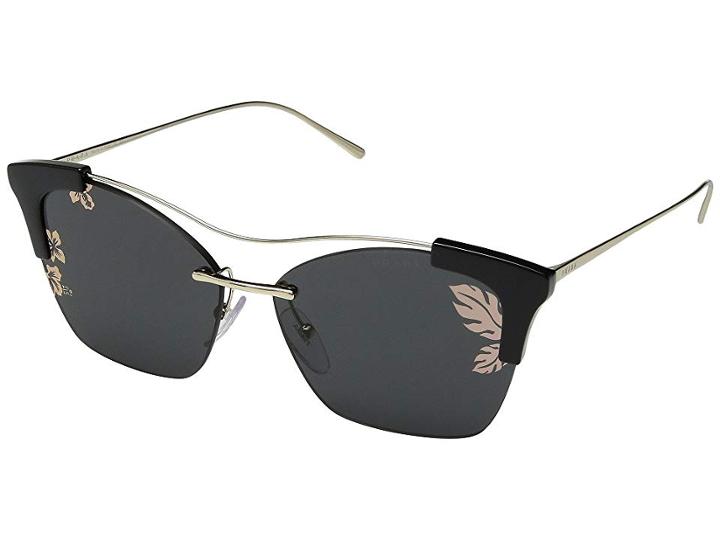 Prada 0pr 21us (pale Gold/dark Grey Tamp Ibiscus Rose Gold) Fashion Sunglasses