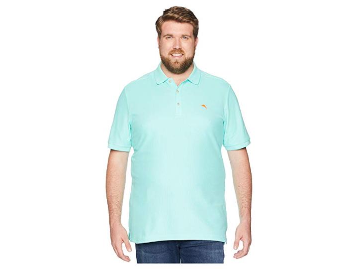 Tommy Bahama Big & Tall Big Tall Emfielder Polo (mint Mojito) Men's Short Sleeve Knit